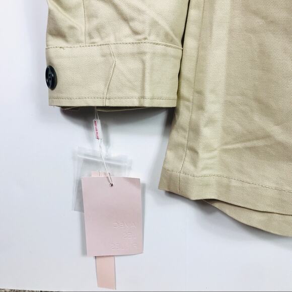 Avec Les Filles  Light Canvas Double-Breasted Trench Coat - Picture 7 of 10